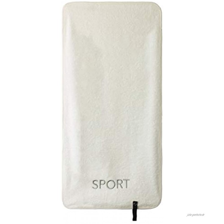 Brandsseller Sporthandtuch Fitnesshandtuch mit gesticktem Sport Logo 100% Baumwolle Frottierqualität 40x80 cm