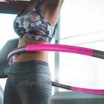 Body & Mind® Hula Hoop Reifen Erwachsenen Fitness-Reifen zur Gewichtsabnahme mit 6 8 Segmenten bis 1,2 kg mit Wellendesign für Anfänger & Fortgeschrittene