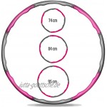 Body & Mind® Hula Hoop Reifen Erwachsenen Fitness-Reifen zur Gewichtsabnahme mit 6 8 Segmenten bis 1,2 kg mit Wellendesign für Anfänger & Fortgeschrittene