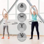 Hula Hoop Reifen Erwachsene & Kinder; Fitnessreifen für Zuhause und Büro zum Abnehmen mit Gewichten und zur Massage für Anfänger; Schaumstoff und ergonomische Form führen zur Gewichtsreduktion