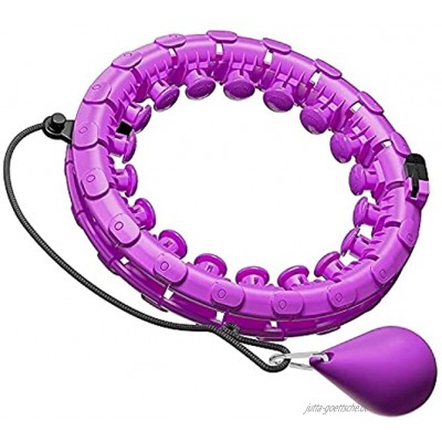 Majestea & Co. Smart Hoola Fitness Hoop Reifen für Kinder Erwachsene u. Anfänger Verstellbarer Fitnessreifen Hula Hula Hoop mit Ball Gewichteter Hula Hoop Reifen zum Abnehmen 1,7 kg