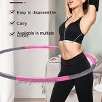 YAYT Fitness-Reifen Erwachsener glatter Körper der Bauchübungen im Innen- und Außenbereich abnimmt erhöht die Körperformung Abnehmbarer Hula-Hoop-Fitnessring