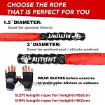 AUTUWT Gewichtetes Springseil mit Handschuhen für Männer und Frauen Ganzkörper-Workouts Krafttraining verbessern Kraftaufbau Muskelaufbau