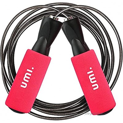 Brand Umi Springseil Erwachsene mit Anti-Rutsch Griffe Jump Rope mit PVC Ummantelung Verstellbare Seil Ausdauer& Abnehmen.