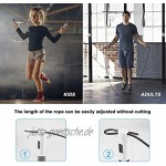 Kasimir Springseil mit Digitalem Kalorienzähler Digitale Drahtlose Seilspringen für Training Fitness Boxen Abnehmen Profi Speed Jump Rope Verstellbare für Kinder und Erwachsene