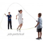 Sport-Thieme Double-Dutch Seile | Springseil-Set für Seilspringen Gruppenseilspringen Rope-Skipping | 4,8 m lang | Baumwolle mit Holzgriffen o. Kunststoff mit Kunststoffgriffen