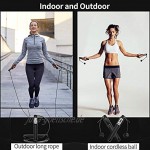 Springseil mit Digital Zähler 360° Kugellager Cord &Cordless Modus,Profi Kugellager & Anti-Rutsch Griffe für Workout Crossfit Training Und Fitness