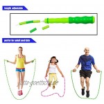 YongnKids Springseil für Kinder Erwachsene Speed Rope Exercise Fitness Workout Anti-Rutsch-Griff mit verstellbaren 9 Fuß verwickelungsfreien segmentierten weichen Perlenseilen