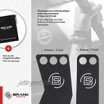 BRANK SPORTS® Leder Crossfit Handgriff 2 und 3 Löcher für Handschutz Crossfit Handgriff für Gymnastik oder für Krafttraining | kostenlose Garantieverlängerung