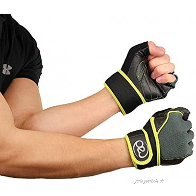 Fitness Mad Handschuhe für Fitness und Gewicht-Training Schwarz