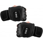 Gewichtete Handschuhe 1kg 0,5 kg Fitnesshandschuhe aus weichem Eisen mit verlängerter Handschlaufe für Boxen Taekwondo Lauftraining waschbar