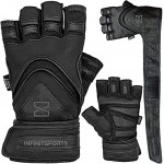 Infinitsports® Fitness Handschuhe Trainingshandschuhe Herren Sporthandschuhe Fitnesshandschuhe Mann Sport Handschuhe mit Handgelenkschutz