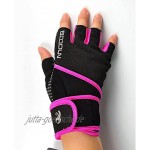iwish Damen- Herren-Fitness-Handschuhe zum Gewichtheben mit langer Handgelenkbandage zur Unterstützung