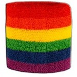 Flaggenfritze® Schweissband Flagge Regenbogen 2er Set
