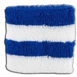 Flaggenfritze® Schweissband Streifen blau weiß 2er Set