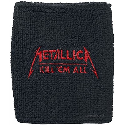 Metallica Kill 'Em All Wristband Unisex Schweißband schwarz Band-Merch Bands