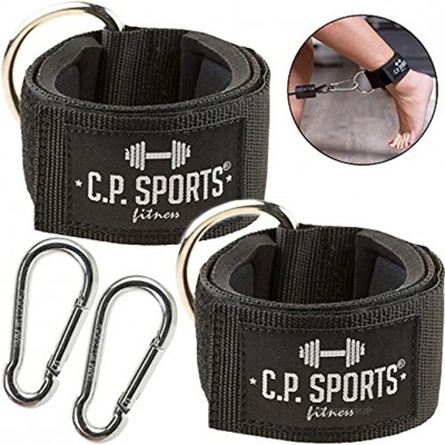 C.P. Sports Hand- und Fußschlaufe Komfort 1 Paar 2 Stück inkl. Karabinerhaken für Kabel und Seilzugstationen