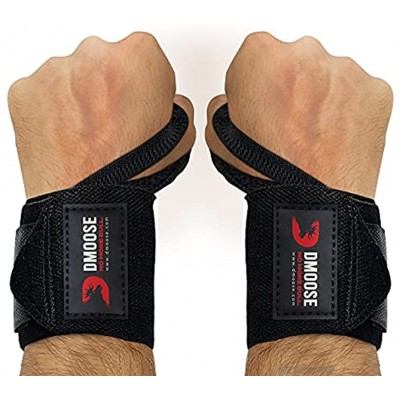DMoose Fitness Handgelenk Bandagen für Gewichtheben 18 und 12 Zoll Bandage Handgelenk mit Verstellbaren Handgelenkstütze für Trainings Powerlifting Bodybuilding Wrist Wraps für Damen und Herren
