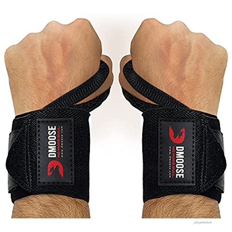 DMoose Fitness Handgelenk Bandagen für Gewichtheben 18 und 12 Zoll Bandage Handgelenk mit Verstellbaren Handgelenkstütze für Trainings Powerlifting Bodybuilding Wrist Wraps für Damen und Herren