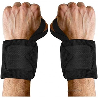 MoKo Handgelenk Bandagen 2 Stück Gepolsterte Wrist Wraps Elastische Handgelenkschoner Sport Handgelenk Stützbandage mit Klettverschluss für Krafttraining Gewichtheben Fitness Bodybuilding