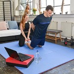 EYEPOWER 4 Profi Fitnessmatten 63x63cm 2cm Dicke Sportmatte XL Puzzle Bodenmatte für Zuhause