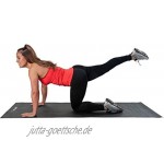 Pure2Improve Yogamatte Rutschfeste Gymnastikmatte aus Hochwertigem TPE Fitnessmatte für Yoga Pilates Fitness Gymnastik und Home Gym mit Tasche und Schultergurt Schwarz P2I240030