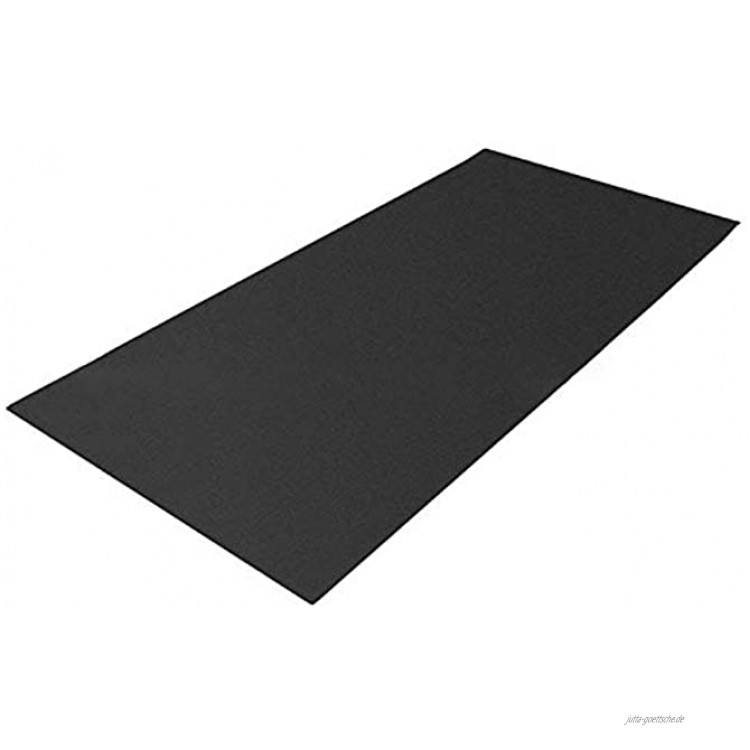 Fitness-Equipment-Matte hohe Dichte Laufband Heimtrainer für Böden und Teppichschutz verschleißfeste Laufbandmatte 60 x 180 cm schwarz