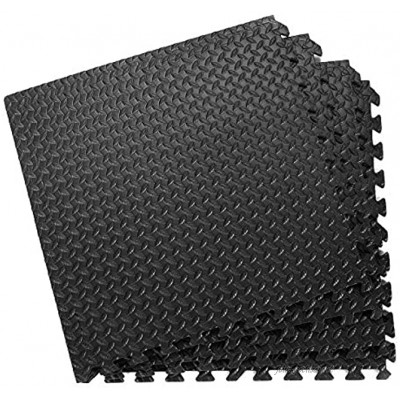 GOPLUS 12 Stück Schutzmatte Puzzlematte Unterlegmatte Bodenschutzmatte Fitnessmatte Gymnastikmatte Sportmatte aus Eva Farbwahl 60x60x1,2cm