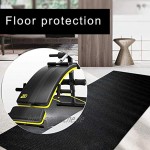 Gym Bodenmatte Fitnessmatte Tretmühle Mat Schutz Flooring Mat Wear-Resistant Übungs-Fahrrad Ausrüstung Matte Für Fußböden Und Teppichschutz