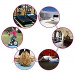 Homeland Umweltfreundliche Dicke Heimtrainer-Trainingsgeräte-Matte rutschfeste Schutzbodenmatte für Fitnessgeräte Laufband-Skimaschine