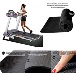 Ritapreaty Laufbandmatte Trainingsmatte Verschleißfeste Laufbandmatte für Boden- und Teppichschutz 60 x 70 cm