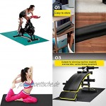 Ritapreaty Laufbandmatte Trainingsmatte Verschleißfeste Laufbandmatte für Boden- und Teppichschutz 60 x 70 cm
