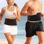 Cozyhoma Taillentrimmer Schweißgürtel Taillentrainer Fettverbrennung Workout Fitness Slimmer Trainer Gürtel für Rückenunterstützung Körperformung