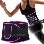 Haofy Taillentrimmer Gürtel Taillentrainer Slim Body Sweat Wrap für Frauen Elastic Fat Burning Belt Slimming Body Shaping Belt M.