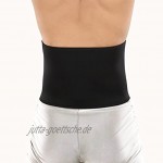 LetiStore Rückenstütze Nierengurt Rückenbandage Damen Herren Lendenwirbel Rücken Gürtel Neopren Bandage Zur Haltungskorrektur Größe XL Farbe Schwarz