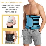 LEYUANA Männer Taille Trainer Bauch Schweiß Abnehmen Gürtel Gewichtsverlust Shapewear Neopren Bauchformer Fitness