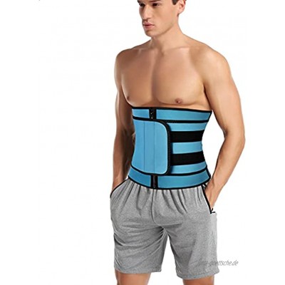 LEYUANA Männer Taille Trainer Bauch Schweiß Abnehmen Gürtel Gewichtsverlust Shapewear Neopren Bauchformer Fitness
