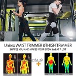 liunian459 4 in 1 Sauna Sweat Waist Trimmer Oberschenkel für Frauen & Männer Weight Loss Body Shaper Bauchkontrolle Taille Trainer Workout Belt