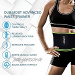 SYXUPAP Fitnessgürtel Bauchweggürtel Beschleunigt Abnehmen Fettverbrennung Schwitzen und Sauna Effekt für Damen Herren Laufen und Training