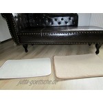 Alpenwolle Sportmatte rutschfest Yogamatte,Gymnastikmatte Fußmatte,Bettteppich 100% Wolle beige 75x180 cm