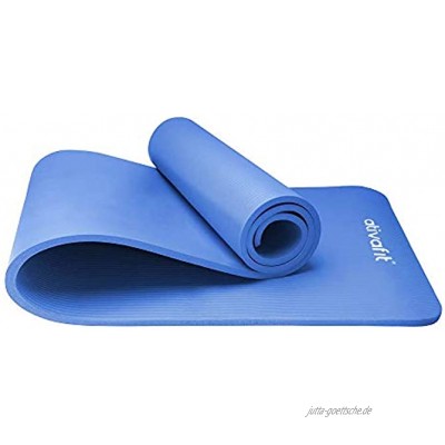 ATIVAFIT Phthalatfreie Yogamatte rutschfest und gelenkschonend Sportmatte für Yoga Pilates Sport Fitnessmatte Gymnastikmatte mit Tragegurt Pilatesmatte 183 * 61 * 1 cm Trainingsmatte