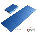 Faltbare Fitnessmatte Special Sport Yoga 180 x 50 cm rutschfest blau