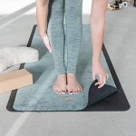 FLXBL Yoga Luxus Yogamatte Rutschfest – Waschbar – Dünn Leicht und Faltbar für Reise – Nachhaltig und 100% Vegan
