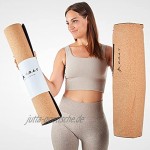 G.O.A.T Yogamatte Yogamatte Kork und TPE rutschfest | Yoga Matte mit Yoga Tasche | Sportmatte 183cm x 61 cm umweltfreundlich schadstofffrei
