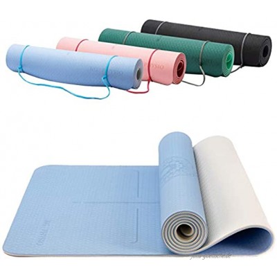 KG Physio 6 mm Yogamatten für Damen und Herren – TPE Material umweltfreundlich – rutschfeste Matte perfekt für Yoga-Posen