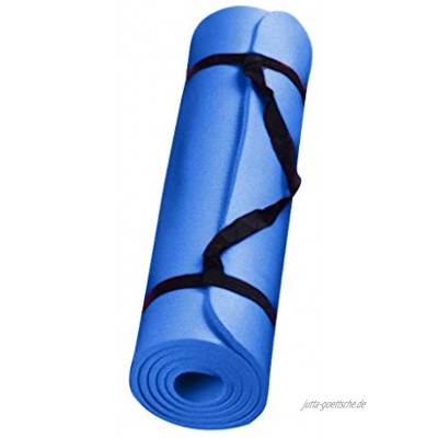 MOTOCO Komfort-Gymnastikmatte Yogamatte Hautfreundliche Fitnessmatte in 183X60X0.4CM mit Tragegurt Phtalatfrei Sportmatte für Yoga Pilates und Bodenübung