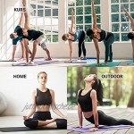MSPORTS Gymnastikmatte Yoga-Premium inkl. Übungsposter 183 x 61 x 0,8 cm extrem rutschfest | Hautfreundliche Phthalatfreie Fitnessmatte Yogamatte