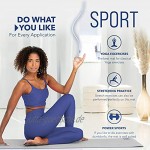 RE:SPORT Yogamatte Phthalatfrei Gymnastikmatte rutschfest Fitnessmatte schadstofffrei Trainingsmatte mit Tragegurt 183 x 61 x 0,6 cm