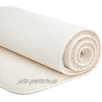 Schurwoll-Yogamatte Premium umgesäumt | Natur | Schurwollmatte | 100% Schafschurwolle 1200 g m²| Weich & Isolierend | VISHNU 75P | 200 x 75 cm