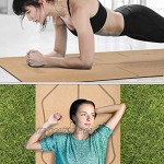TOMPPOW yogamatte aus Kork rutschfeste– 100% Recycelbare für Gymnastik Pilates Yoga–183 x 62 cm 6 mm stark